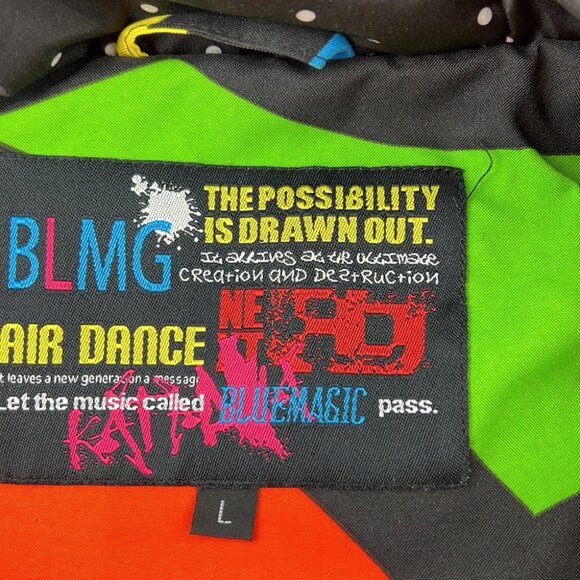 BLMG Blue Magic Multi Colour Vented Winter Snowboard Jacket - Picture 5 of 10
